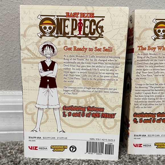 One Piece Anime Manga Book Set Volumes 1-6 by Eiichiro Oda - Picture 3 of 8